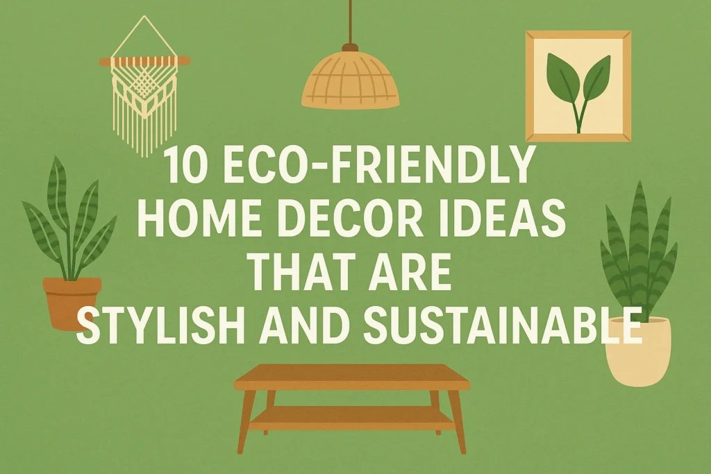 10 Eco-Friendly Home Decor Ideas
