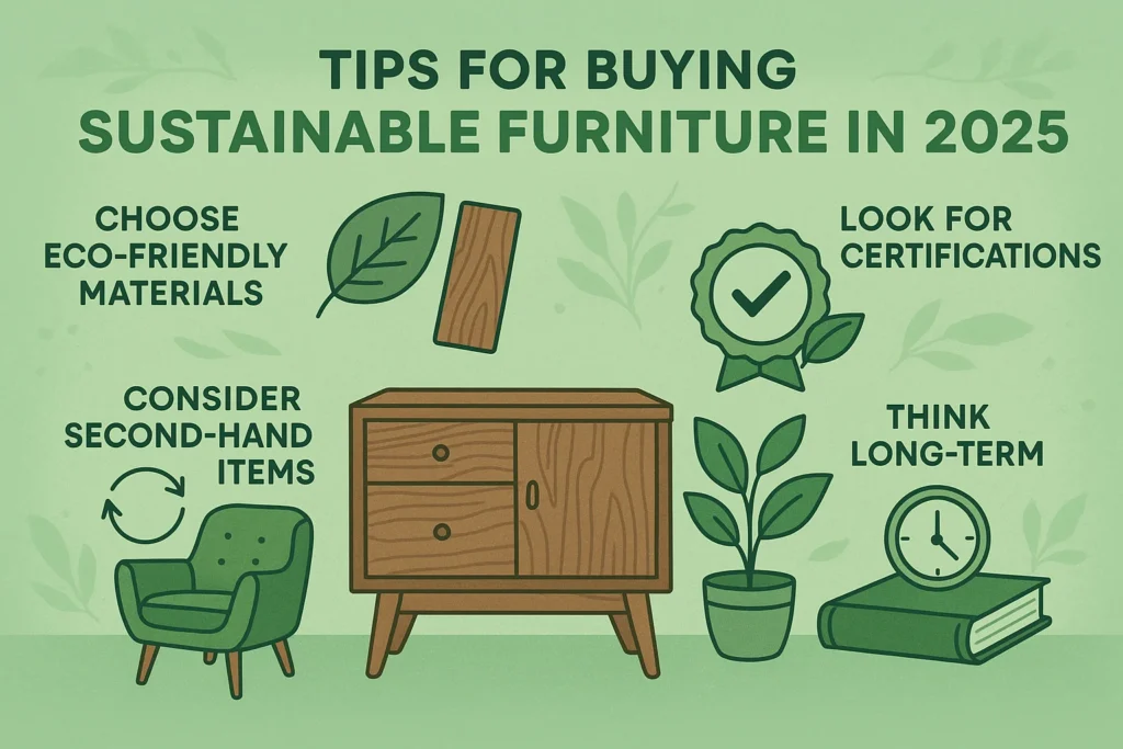 Tips for Buying Sustainable Furniture in 2025