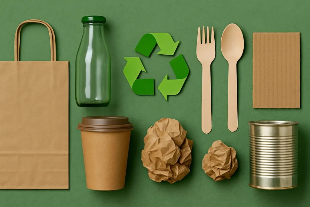 Combine Recycled Items for a Harmonized Look