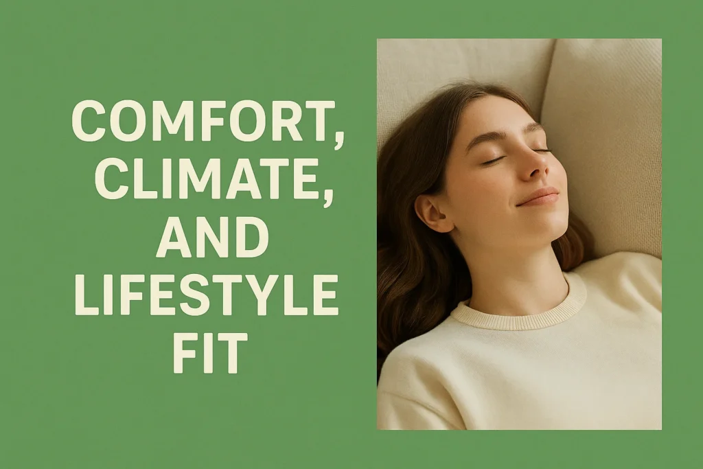 Comfort, Climate, and Lifestyle Fit